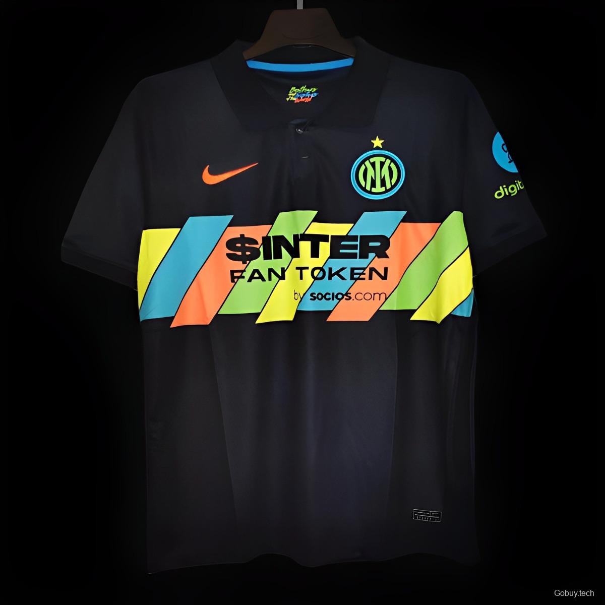 Retro 21/22 Inter Milan Third Black Jersey