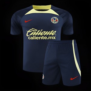 24/25 Club America Navy Short Sleeve Jeresy+Shorts