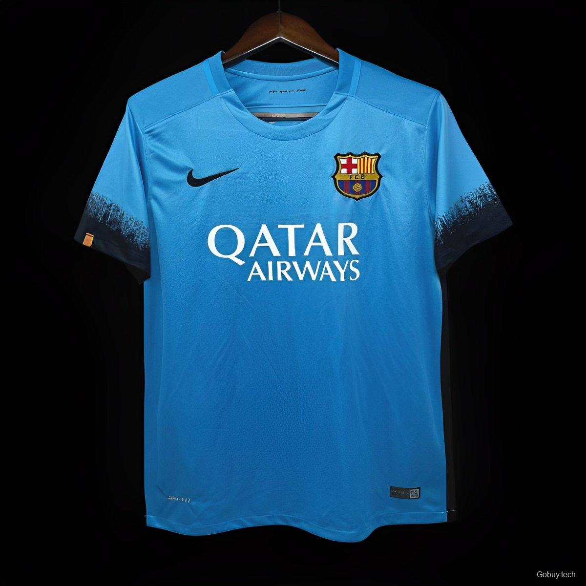 Retro 15/16 Barcelona Third Blue Jersey