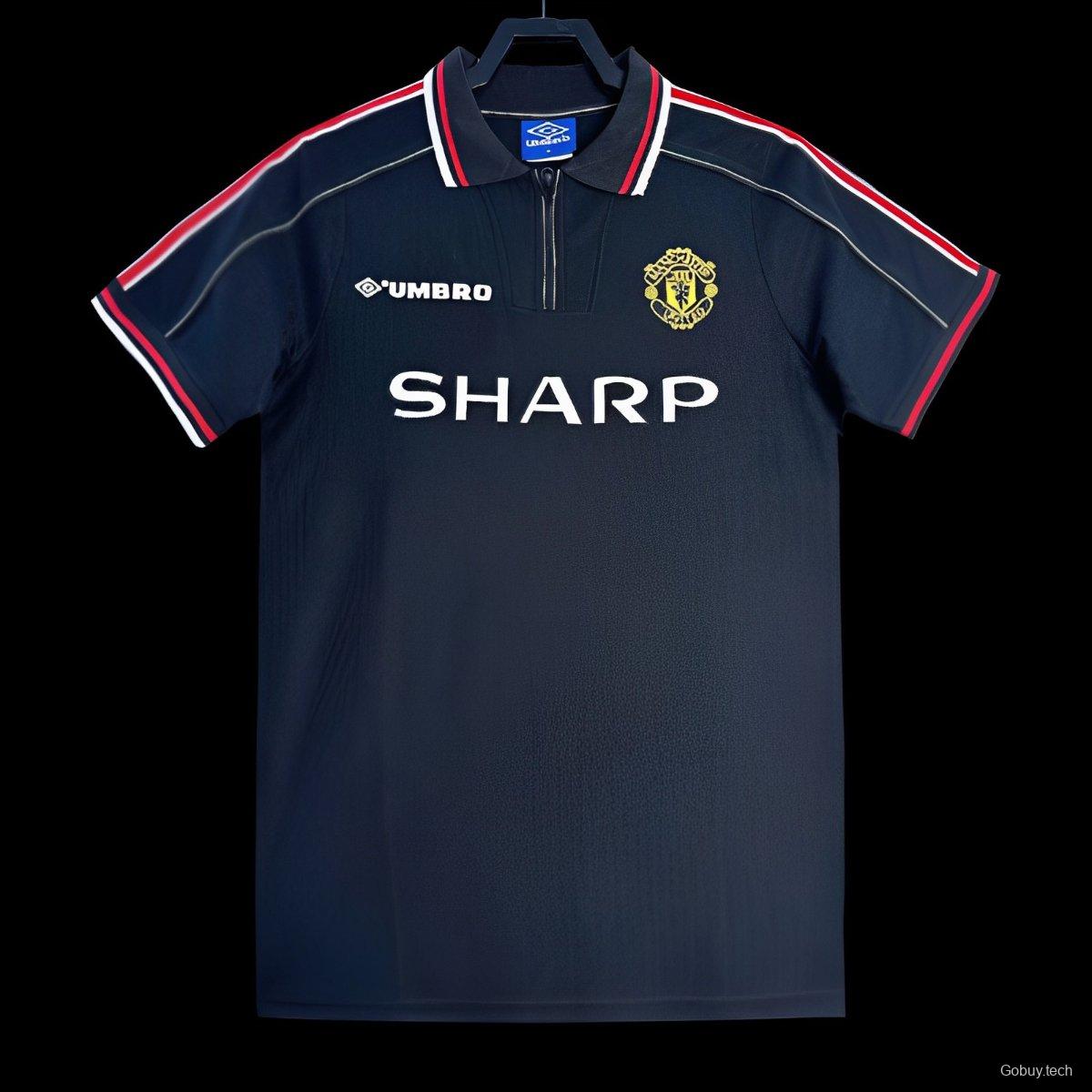 Retro 98/99 Manchester United Goalkeeper Navy Jersey