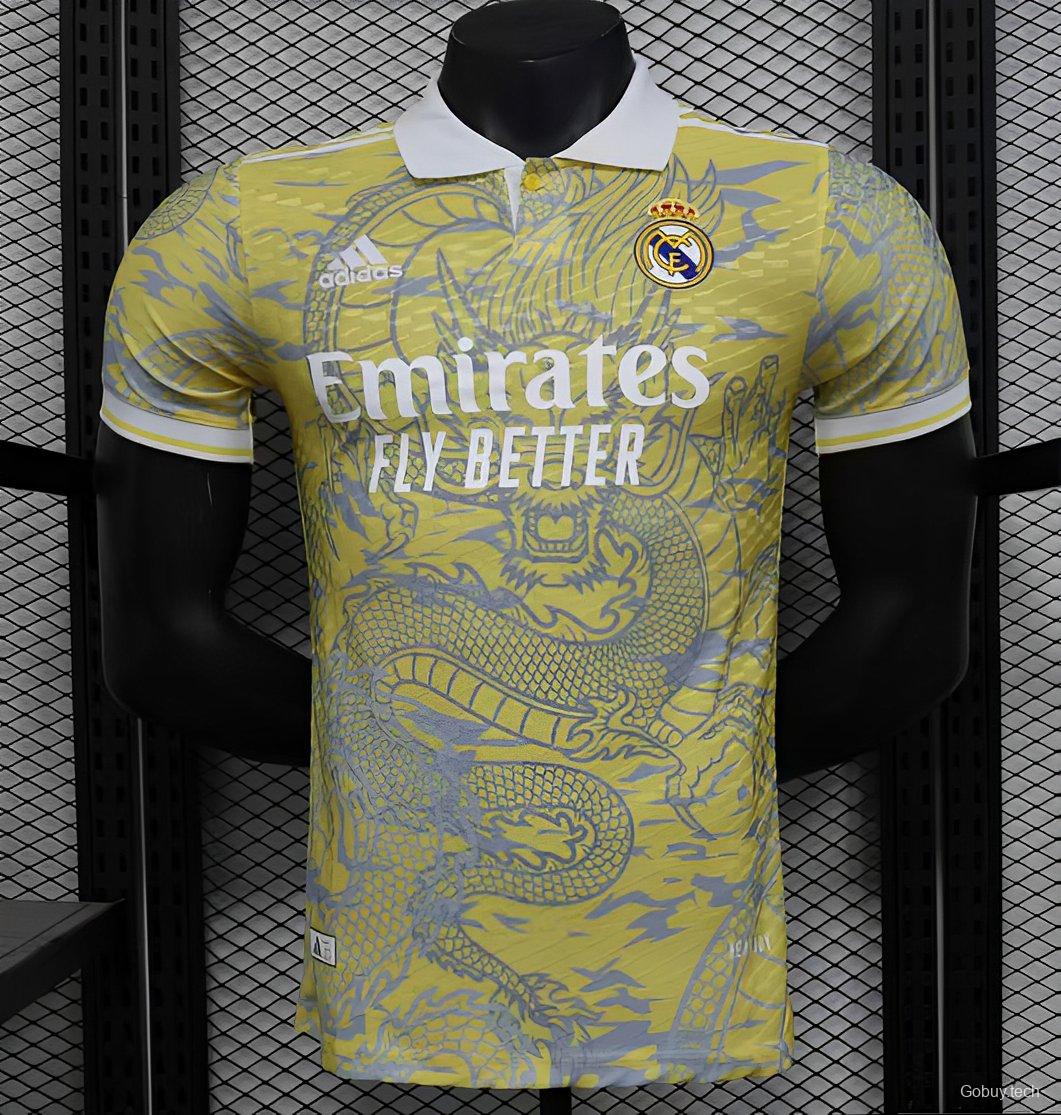 Player Version 24/25 Real Madrid Golden Dragon Pre-Match Jersey