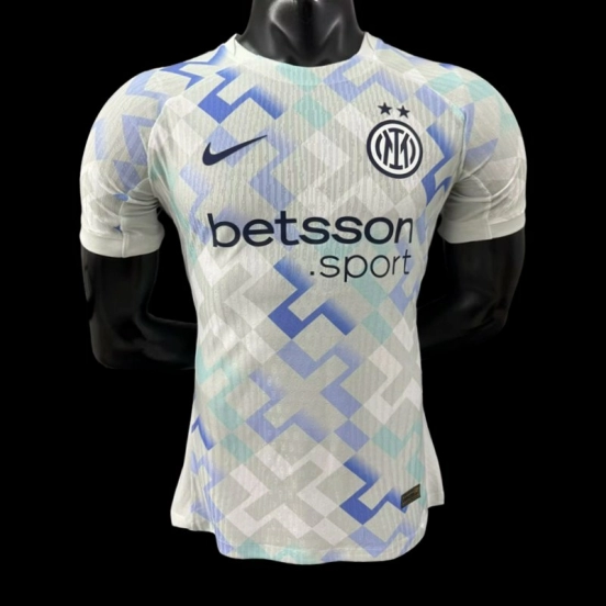 Player Version 25/26 Inter Milan Away White Jersey With Sponsor