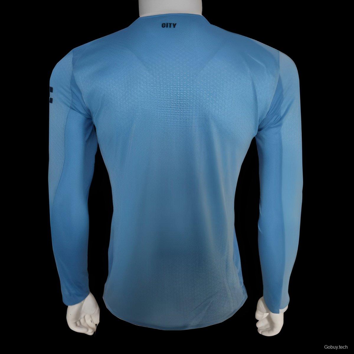 Player Version 25/26 Manchester City Home Long Sleeve Jersey