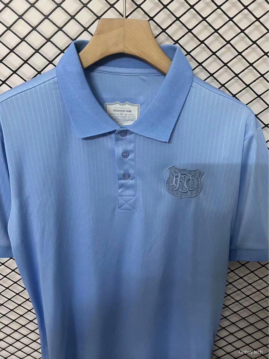 25/26 Everton Heritage Blu Limited Edition Polo Jersey
